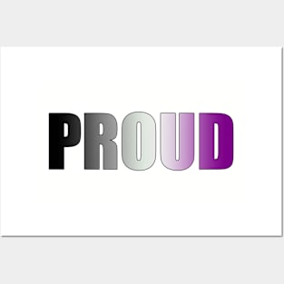 Asexual Flag 'PROUD' Posters and Art